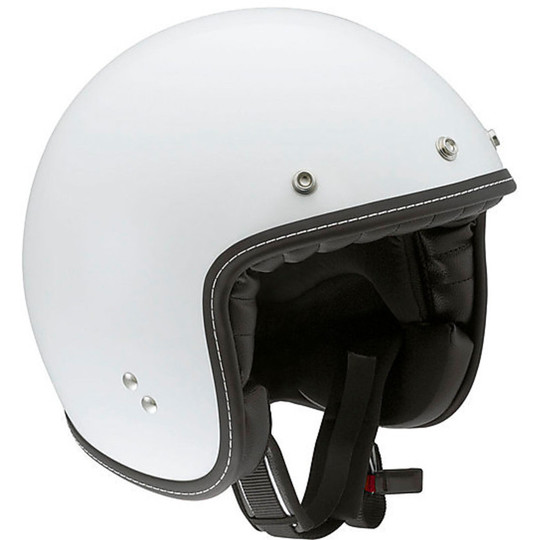 Jet Motorcycle Helmet AGV RP60 Mono Fiber Glossy White
