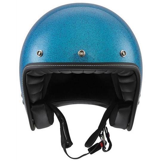 Jet Motorcycle Helmet AGV RP60 Mono Fiber Metal Flake Blue