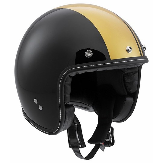 Jet Motorcycle Helmet AGV RP60 Multi Fiber Royal Black Gold