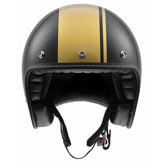 Jet Motorcycle Helmet AGV RP60 Multi Fiber Royal Black Gold