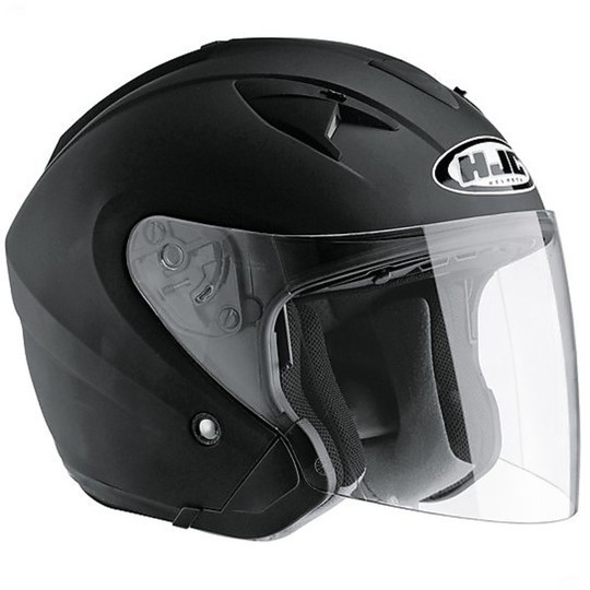 Jet Motorcycle Helmet HJC IS33 Dual Visor Matte Black