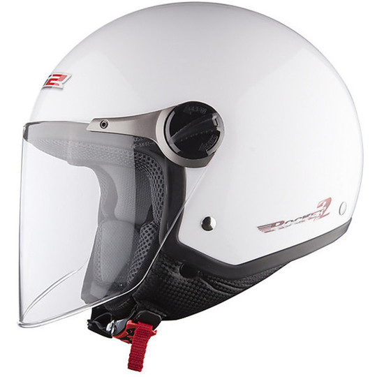 Jet motorcycle helmet LS2 OF560 Rocket II White