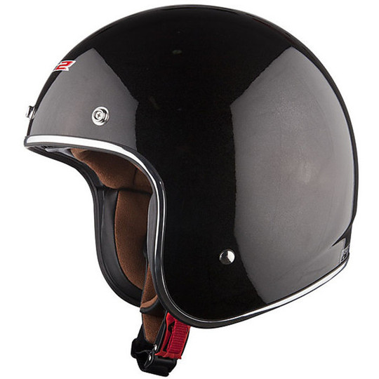 Jet motorcycle helmet LS2 OF583 In Fira Bobber Gloss Black