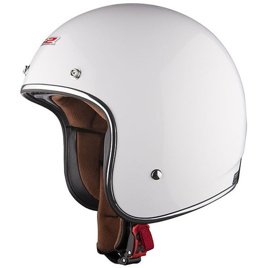 Jet motorcycle helmet LS2 OF583 In Fira Bobber Gloss White