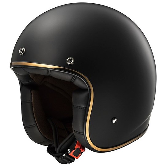 Jet motorcycle helmet LS2 OF583 In Fira Bobber Matt Black