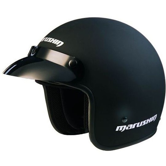 Jet Motorcycle Helmet Marushin C-130 Colour Matt Black