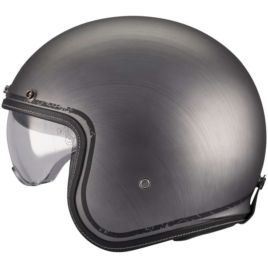 Jet Motorcycle Helmet Mt Helmets LE MANS 2 SV S BRUSHED A2 Matt Grey