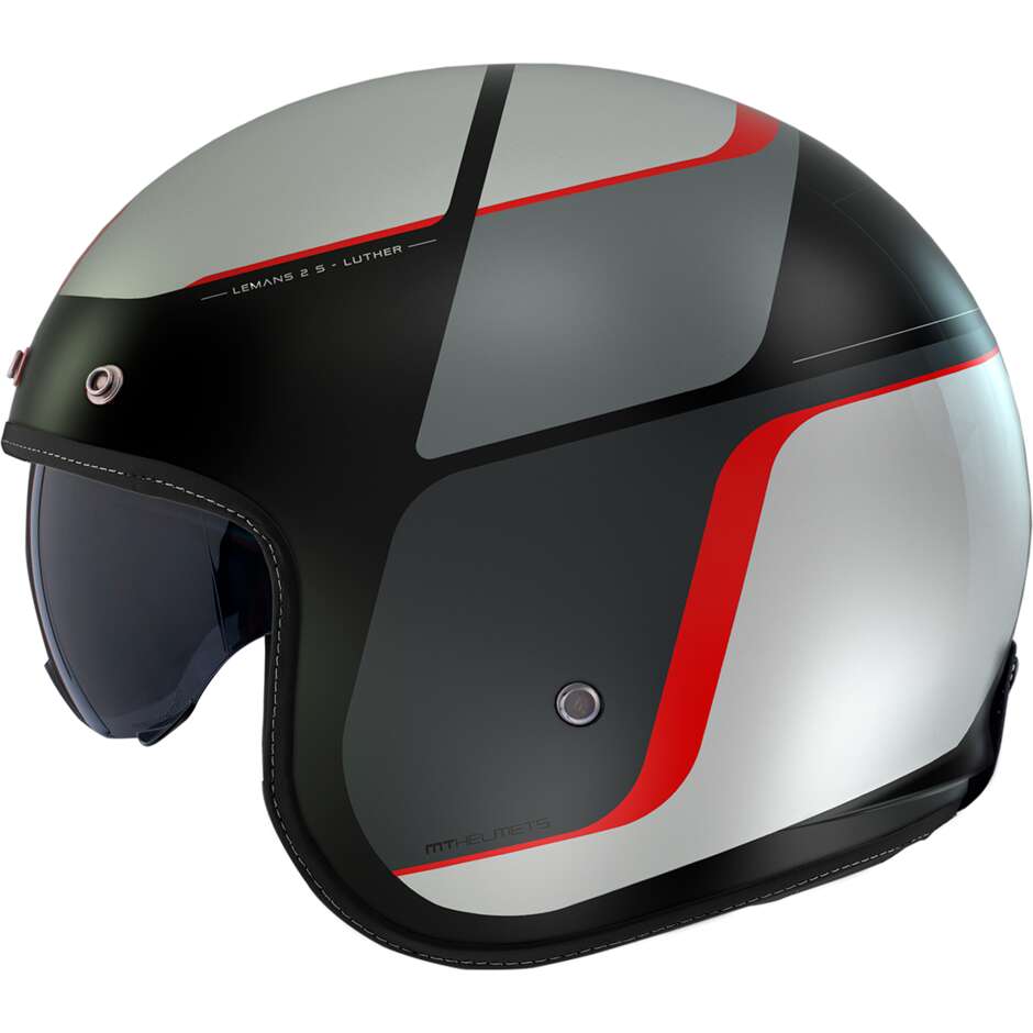 Jet Motorcycle Helmet MT Helmets LE MANS 2 SV S Luther B15 Matt