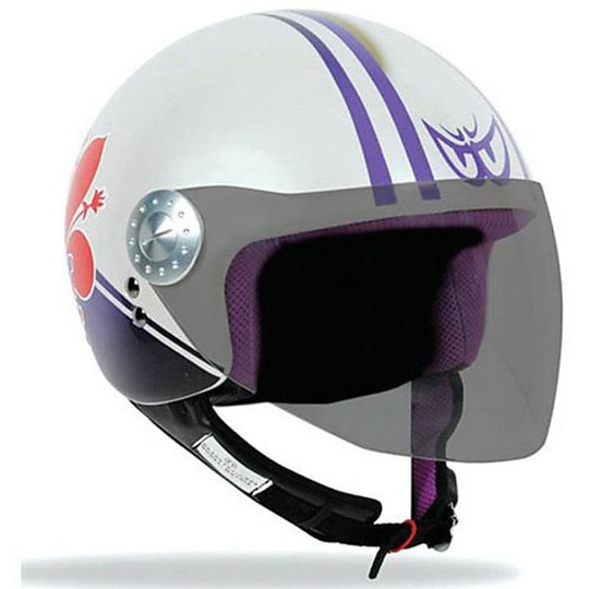 Jet Motorrad Helm mit Visier Berik Fiorentina.it