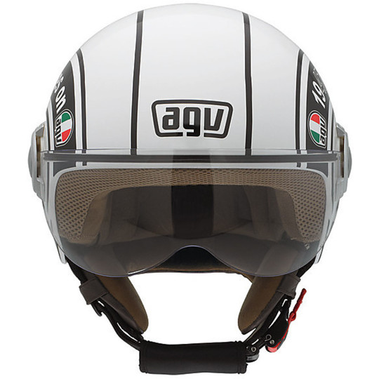 Jet Motorradhelm Agv Bali Copter Legend Multi Weiß