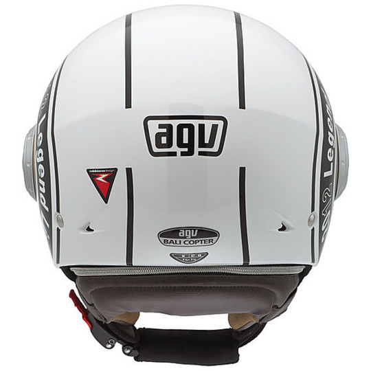 Jet Motorradhelm Agv Bali Copter Legend Multi Weiß