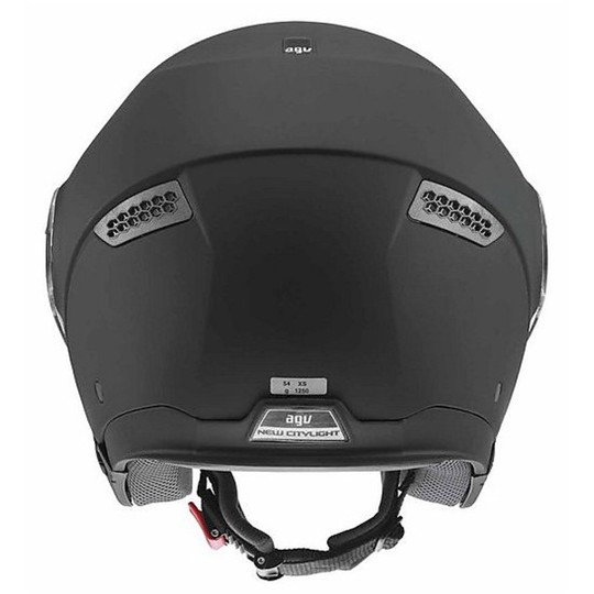 Jet Motorradhelm Agv New Cityligth Mono Black Opacocon Sonnenblende