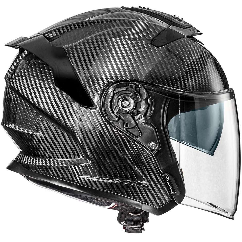 Jet-Motorradhelm aus Carbon Premier JT5 CARBON
