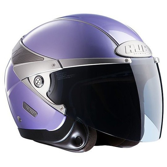 Jet Motorradhelm HJC ARTY Doppel Visor Violet