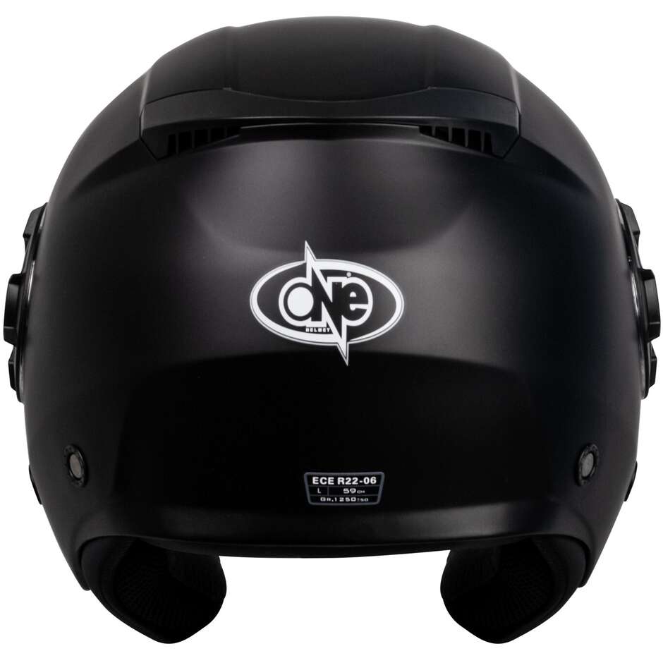 Jet One ALFA 2.0 Solid Matt Black Motorradhelm