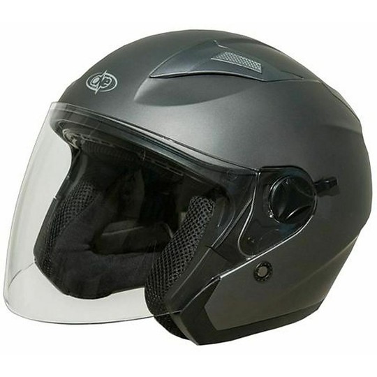 Jet One "Jettone" Double Visor Motorcycle Helmet Matte Titanium