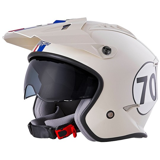 Jet Oneal Volt Motorcycle Helmet With HERBIE White Visor