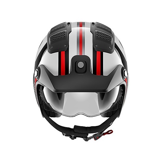 Jet Retro Motorcycle Helmet Shark X-DRAK 2 Thrust-R Black White Red