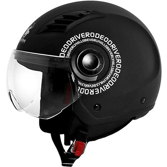 Jet Rodeo Drive RD113 Motorcycle Helmet Matte Black