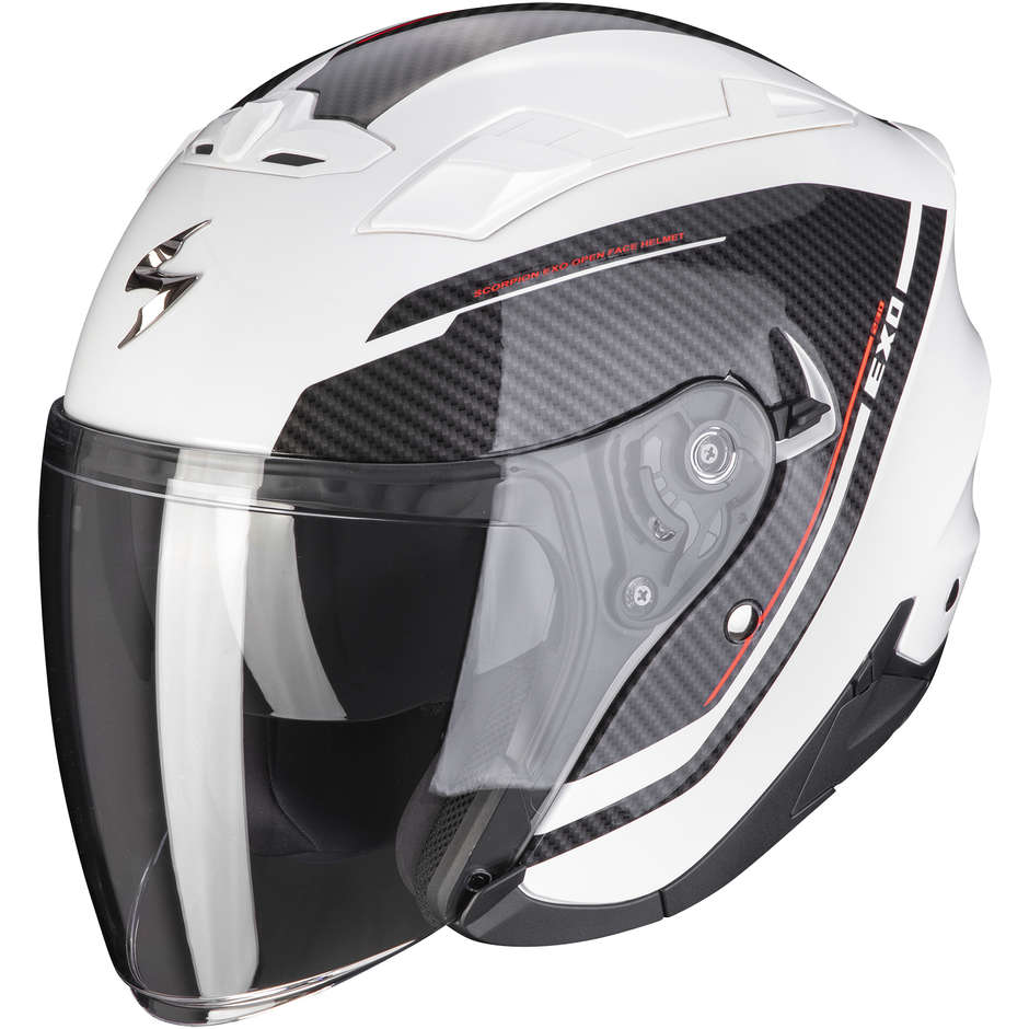 Jet Scorpion EXO-230 FENIX Motorcycle Helmet White Pearl Black