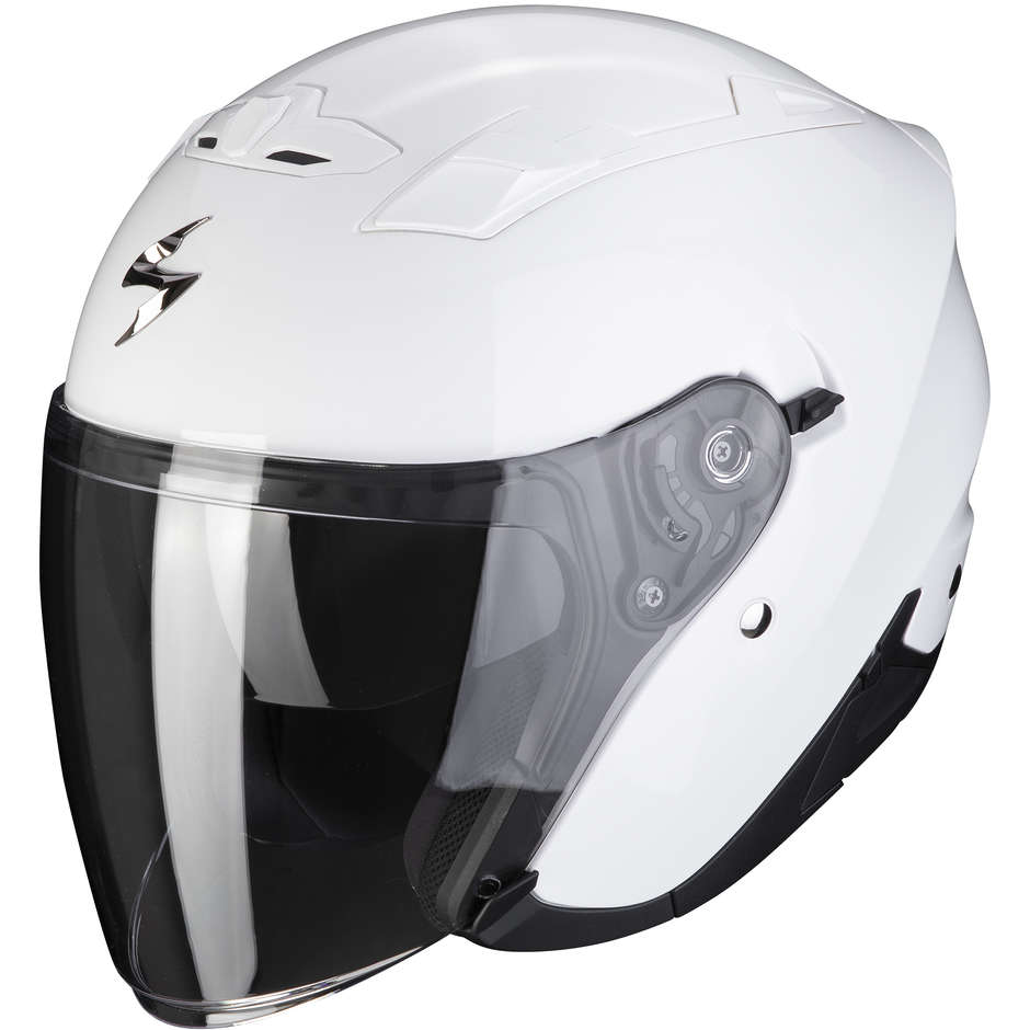Jet Scorpion EXO-230 Solid White Motorcycle Helmet