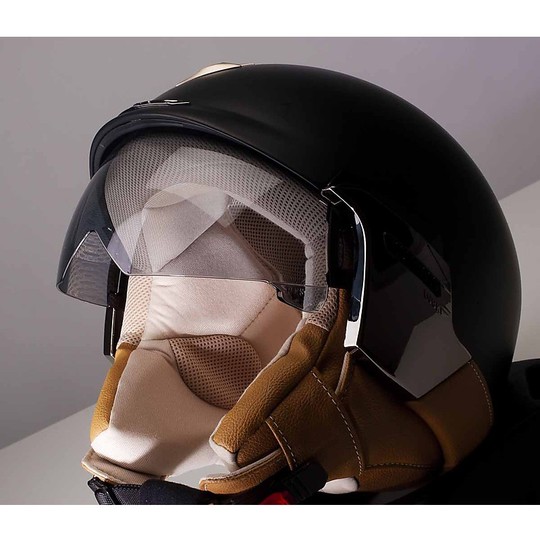 Jet Scorpion Jet Exo-100 Padova II Helmet Black Opaco Beige