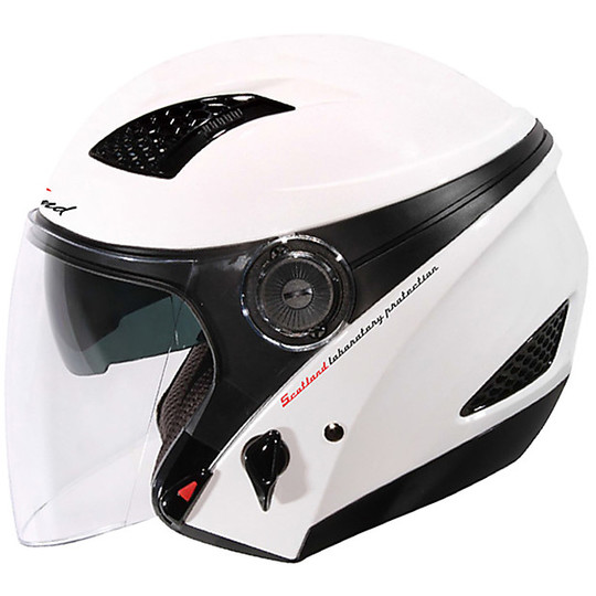 Jet Scotland Force 03.4 Double Visor Helmet White Glossy