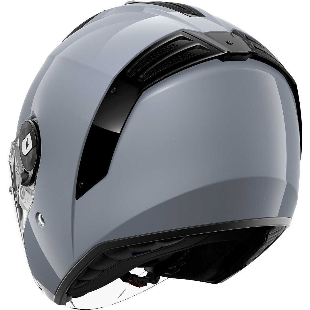 Jet Shark RS JET BLANK Gun Silver Motorcycle Helmet For Sale Online ...