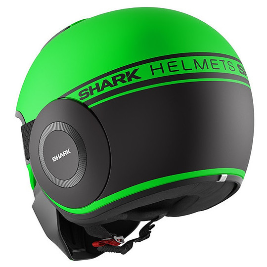 Jet Shark STREET-DRAK Motorradhelm Neon Green Matte