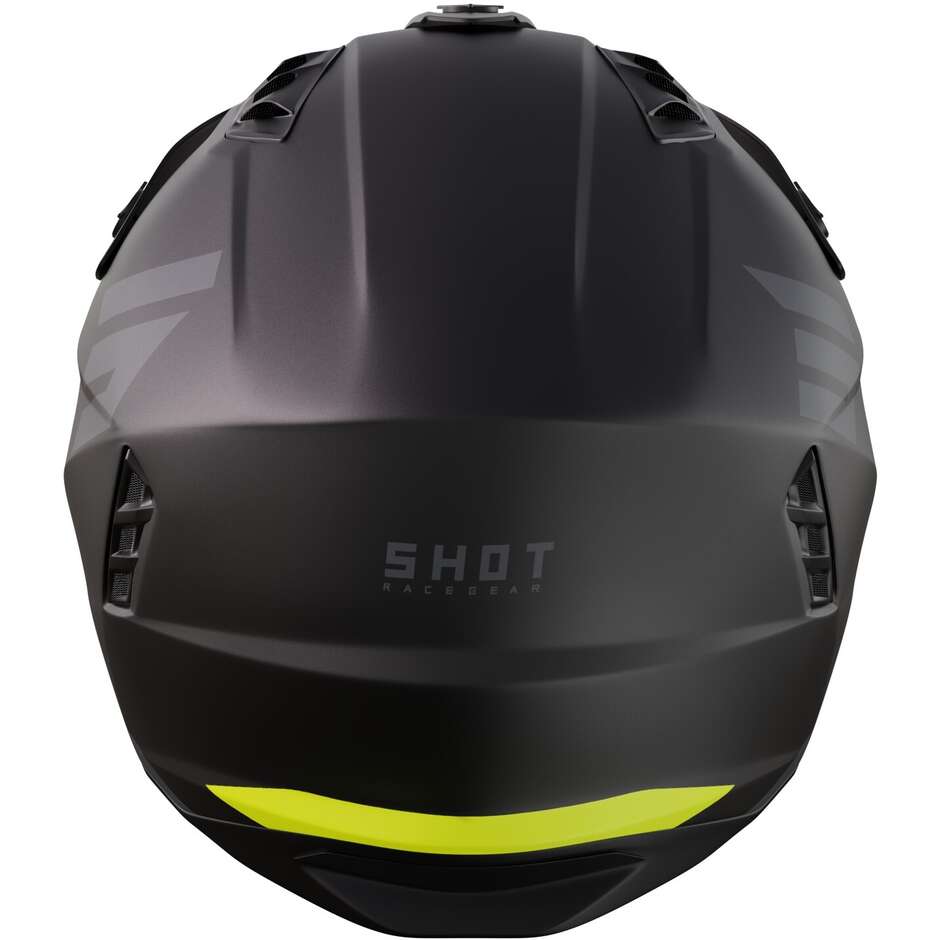 Jet Shot Motorcycle Helmet JUMP Black Neon Yellow Matt