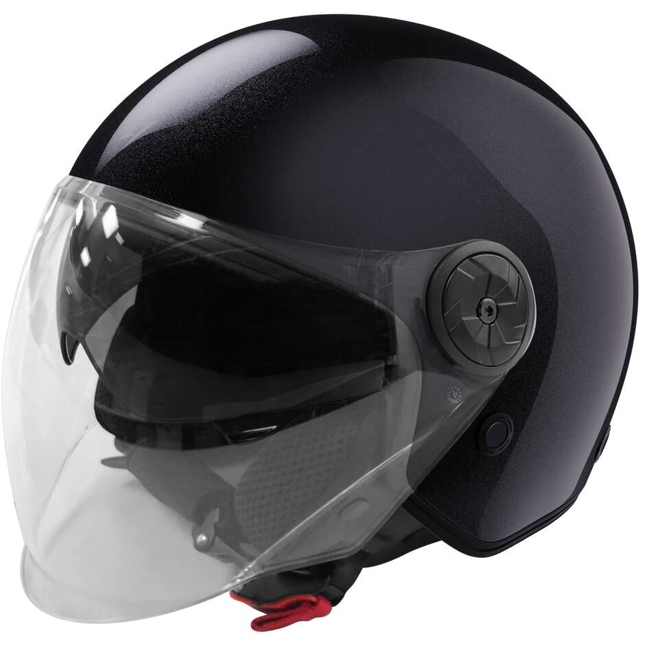 Jet Stormer MIND Motorcycle Helmet Pearl Black