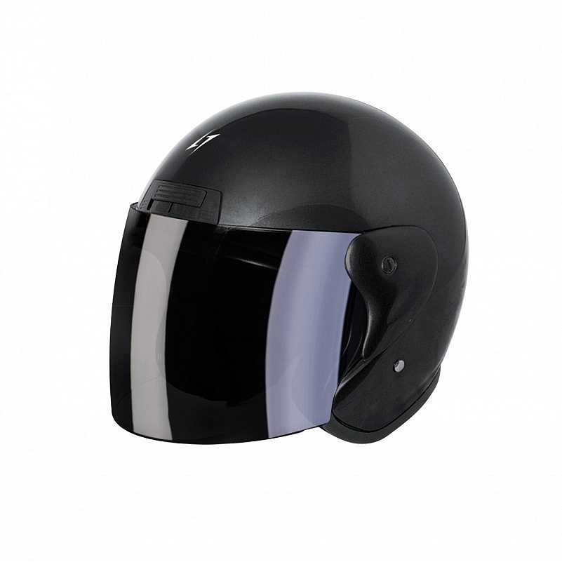Jet Stormer SUN EVO Motorcycle Helmet Glossy Black For Sale Online 