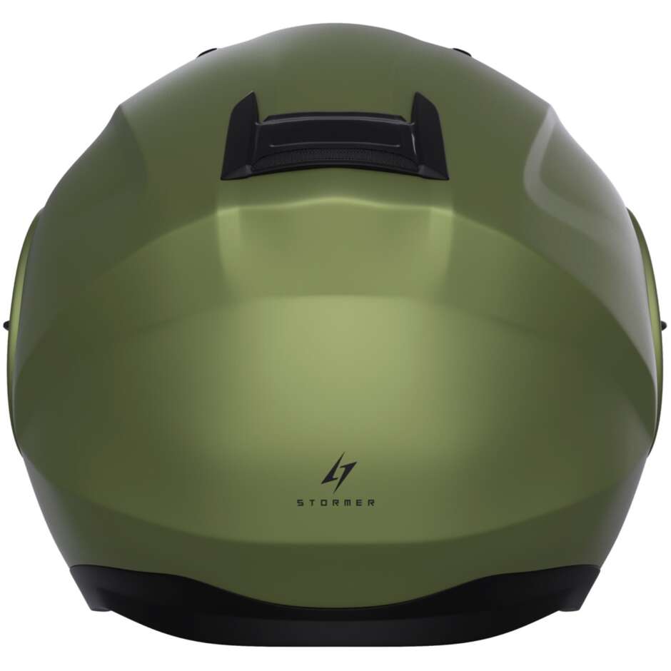 Jet Stormer Trend Motorcycle Helmet Double Green Visor