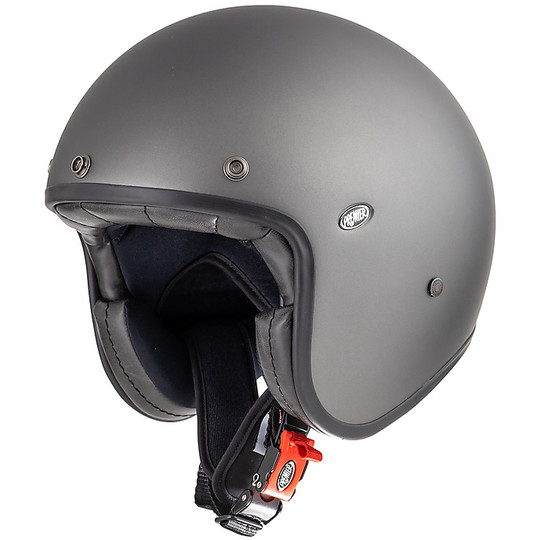 Jet Vintage Motorcycle Helmet in Premier Fiber LE PETIT CLASSIC EVO U17 Matt Gray