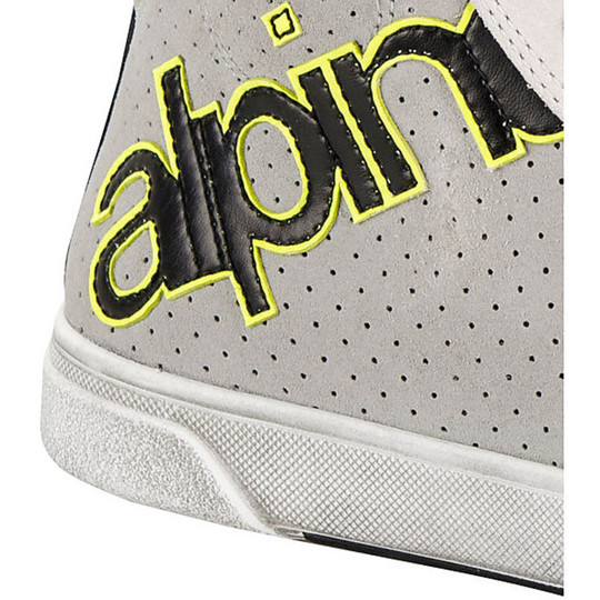 Joey Boots Alpinestars Perforated White-Grey-Yellow Fluo
