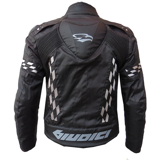 Judges jacket Moto GP In tissue Rush Black Grey With titanium and Gobba