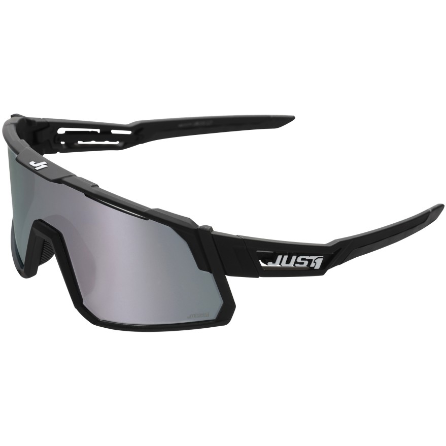Just 1 SNIPER Sport Bike Glasses Black Dark Gray Mirror Lens