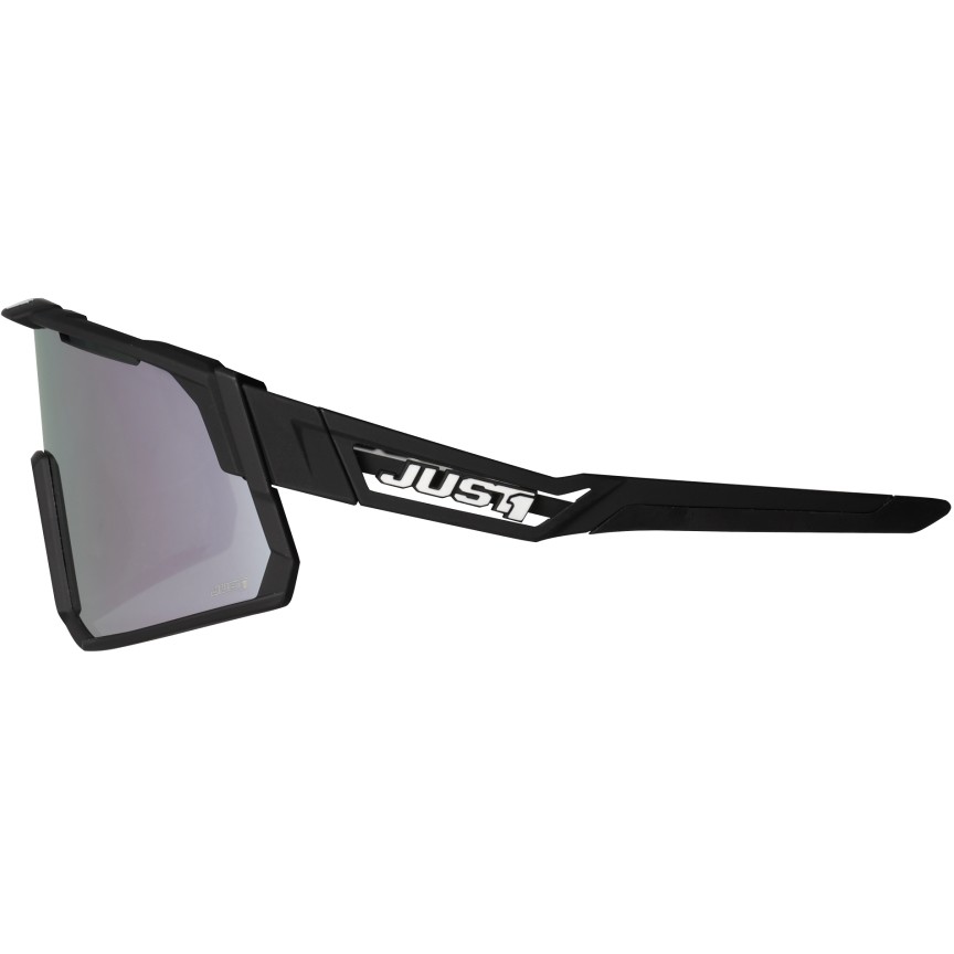 Just 1 SNIPER Sport Bike Glasses Black Dark Grey Mirror Lens