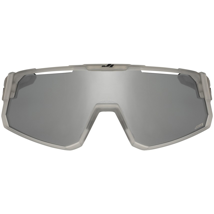Just 1 SNIPER Sport Bike Sunglasses Gray Black Silver Mirror Lens