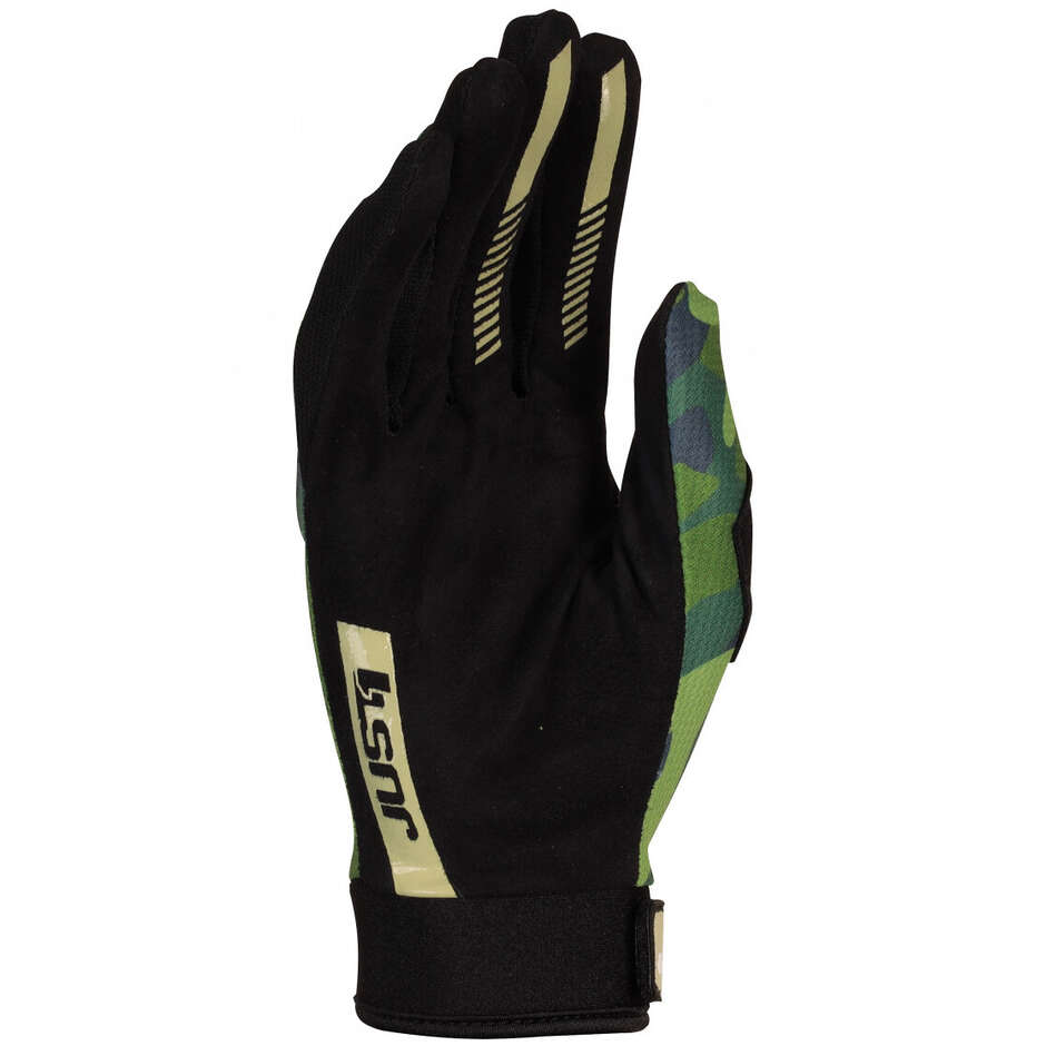 Just1 Cross Enduro Motorcycle Gloves J-FLEX Camo Green Gloves