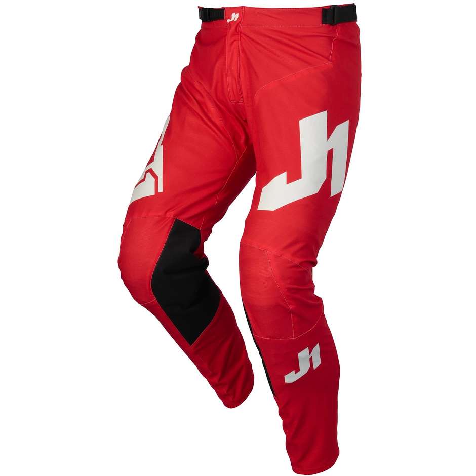Just1 J-ESSENTIAL SOLID Red Moto Cross Enduro Child Pants