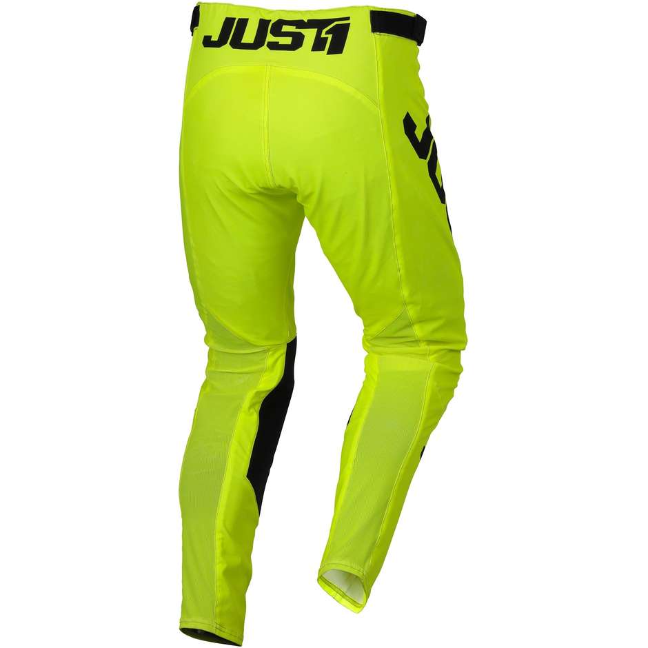 Just1 J-ESSENTIAL SOLID Yellow Fluo Cross Enduro Motorcycle Pants