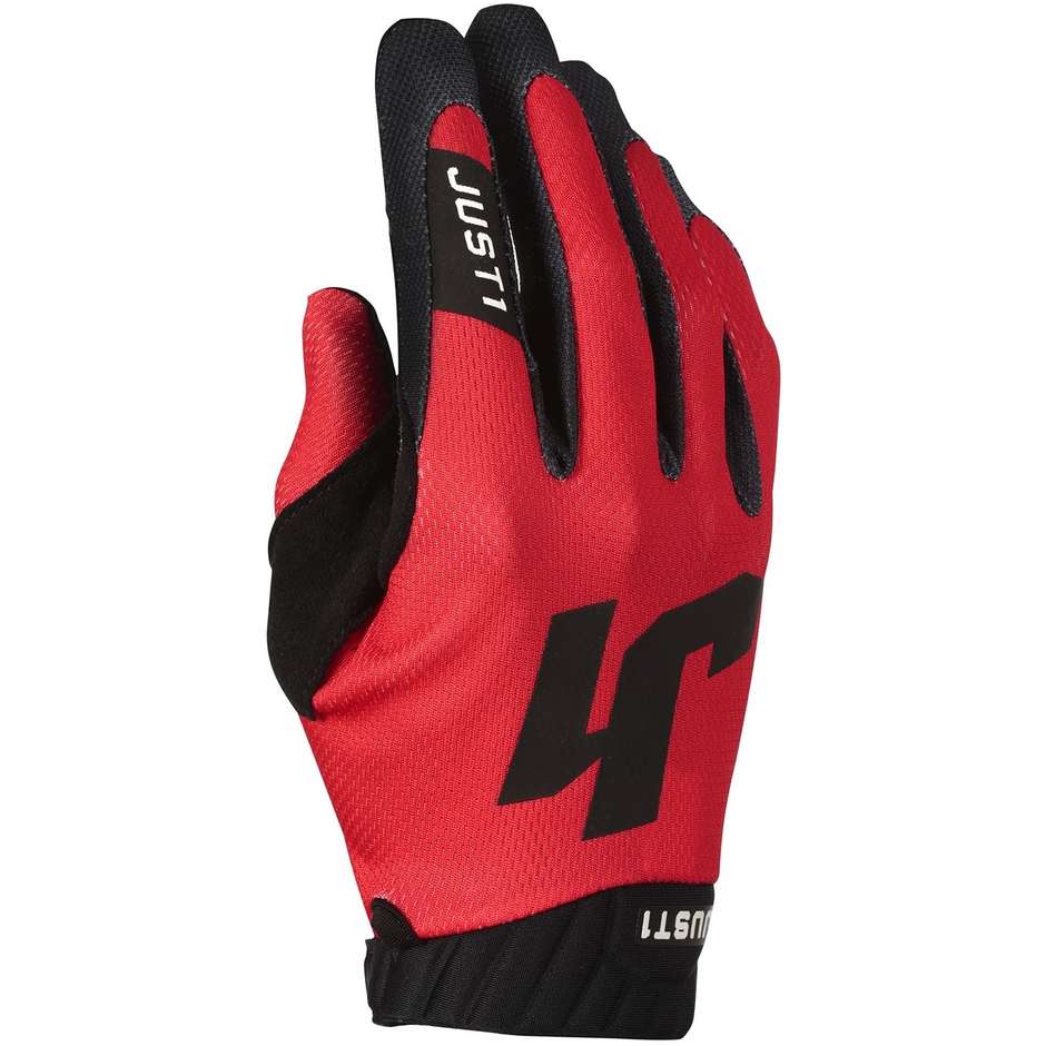 Just1 J-FLEX 2.0 Cross Enduro Motorcycle Gloves Red Black