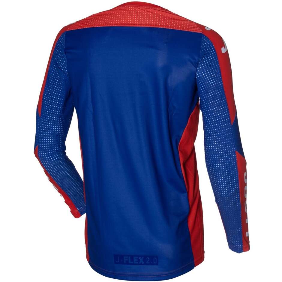 Just1 J-FLEX 2.0 District Cross Enduro Motorcycle Jersey Blue White Red