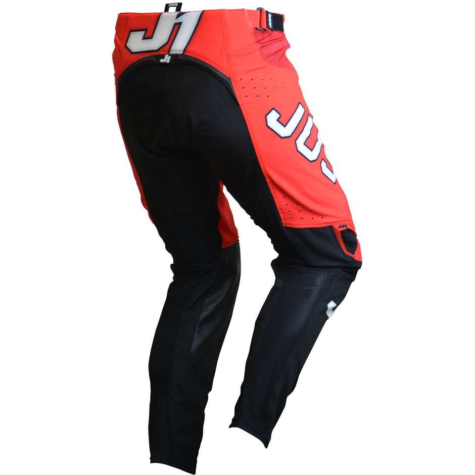 Just1 J-FLEX Adrenaline Cross Enduro Motorcycle Pants Red White Black