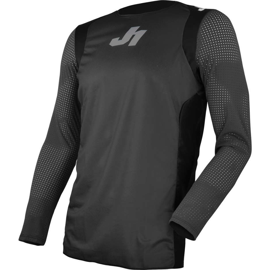 Just1 J-FLEX MTB LS Hype Fahrradtrikot Schwarz Grau