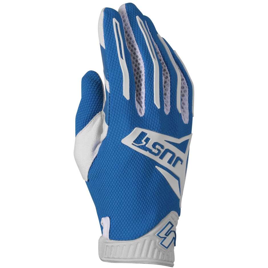 Just1 J-FORCE 2.0 Cross Enduro Motorcycle Gloves Blue White