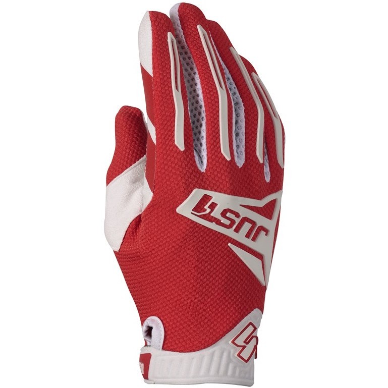 Just1 J-FORCE 2.0 Cross Enduro Motorcycle Gloves Red White