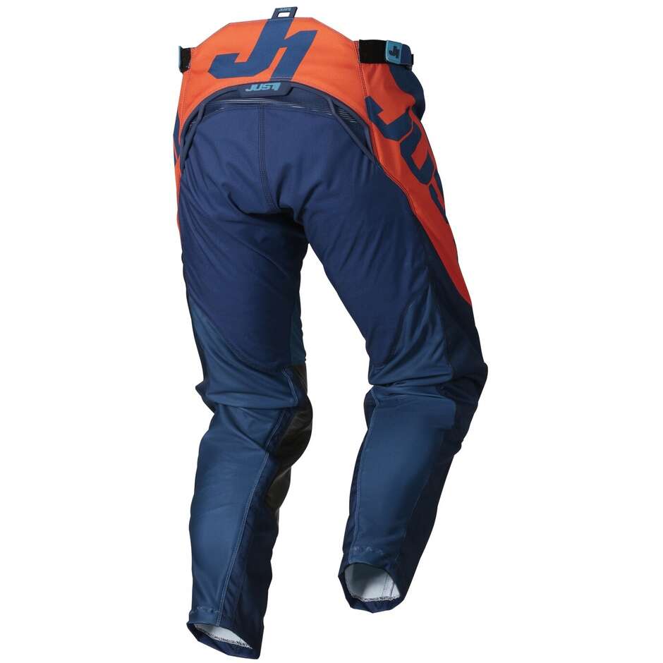 Just1 J-FORCE Vertigo Blue Orange Cross Enduro Motorcycle Pants