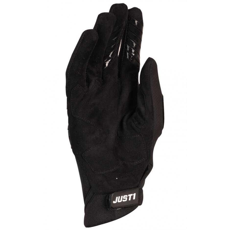 Just1 J-hrd Cross Enduro Motorradhandschuhe Schwarz Schwarz
